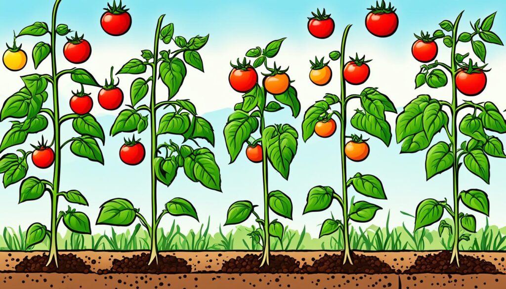 etapas de cultivo de tomates